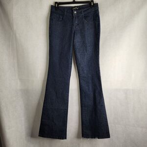 LEI Women's Size 7 Jeans Low Rise Hipster Flare Denim Y2K Gweneth